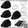 2 Rear Axle Outer Inner CV Boot Kit for Can-Am Maverick 1000R 4X4 2013-2017