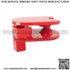 Steel Ball and Ring Hitch Lock Electro-Plated and Powder Coated Finish Red - Image 4