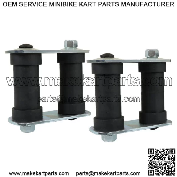 For Camaro Nova Firebird Leaf Spring Rear Shackle Kits Shackles Bushings Kit - Image 3