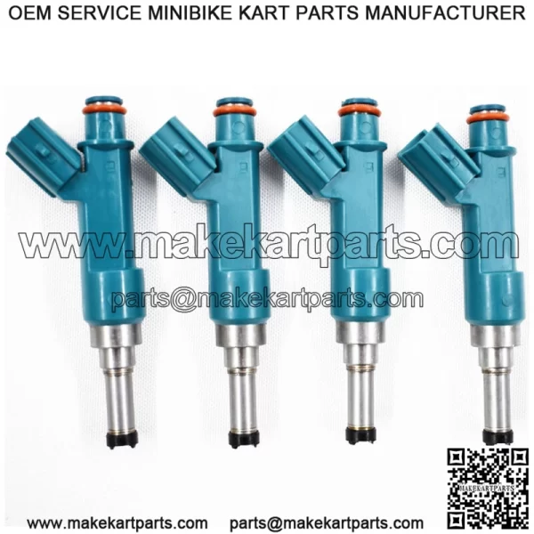 23250-37020 Set Of 4 Fuel Injectors Fit For 2011 Lexus CT200h 1.8L 4-Door - Image 2