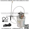 Stainless Steel 1 Gallon Hand-Pump Sprayer With Reinforced Hose 4L 12" Wand 3FT