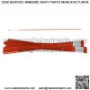 Driveway Markers 48'' Orange 25/50 Pcs 1/4'' 5/16'' Driveway Poles Snow Markers - Image 2