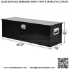 49"X15"X15" Aluminum Heavy Duty Pickup Truck Bed Storage Tool Box with Lock - Image 3
