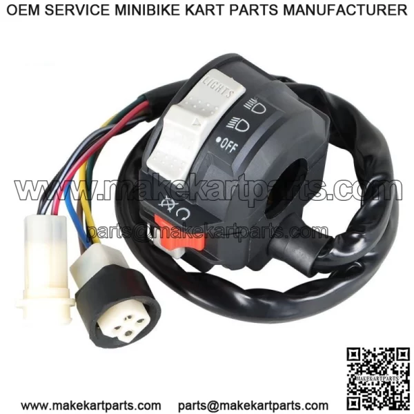 Left Handlebar Kill Switch Start Run Off Headlight for 1986 Yamaha Moto 4 225 - Image 4