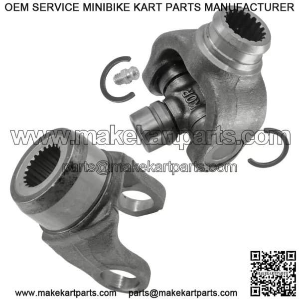 2x Front Drive Shaft Yoke with U-Joint for Yamaha Grizzly 450 YFM450 YFM45F 2007 (For: 2006 Yamaha Rhino 660) - Image 4