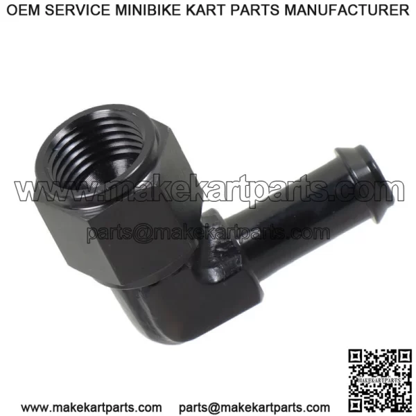 90 Degree 6AN Female To 5/16" 3/8"  Aluminum Swivel Hose Barb Fitting Adapter - Image 5
