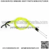 Motorcycle Throttle Cable Push/Pull Wire Fit For Suzuki 600 06-09 Green SG T9 (For: Suzuki)