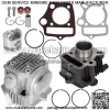 Fit 2000-2004 For Honda XR50R Top End Rebuild Kit Cylinder Head Piston Fittings