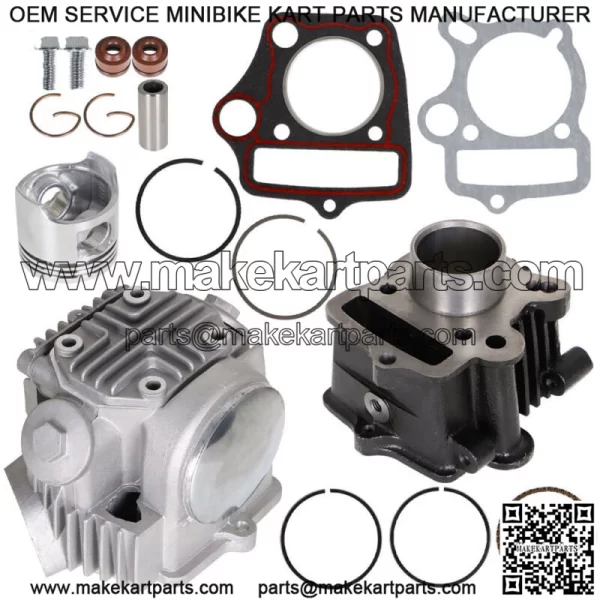 Fit 2000-2004 For Honda XR50R Top End Rebuild Kit Cylinder Head Piston Fittings