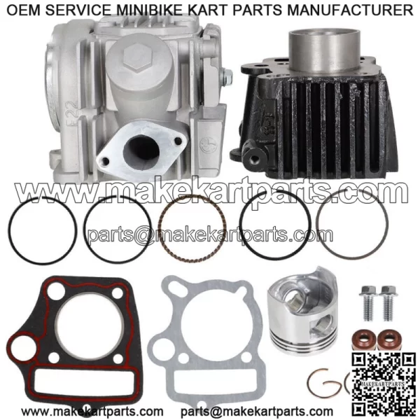 Fit 2000-2004 For Honda XR50R Top End Rebuild Kit Cylinder Head Piston Fittings - Image 2