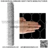 72"x150' Galvanized Poultry Net Metal Mesh Fencing Chicken Wire 2" Holes Rustic