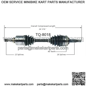 For Toyota Celica Corolla Prizm Front Driver Left CV Axle Shaft (For: Toyota)