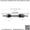 Front Left CV Axle Shaft Assembly For 2003-2008 Toyota Corolla Manual Trans FWD (For: Toyota) - Image 2