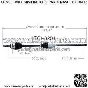 Front Passenger Right CV Axle Shaft TO-8201 (For: Toyota)