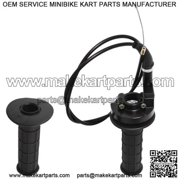 7/8" Handlebar Grip Throttle Cable Clutch Brake Lever For Honda Baja Doodlebug - Image 3