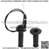7/8" Handlebar Grip Throttle Cable Clutch Brake Lever For Honda Baja Doodlebug - Image 5