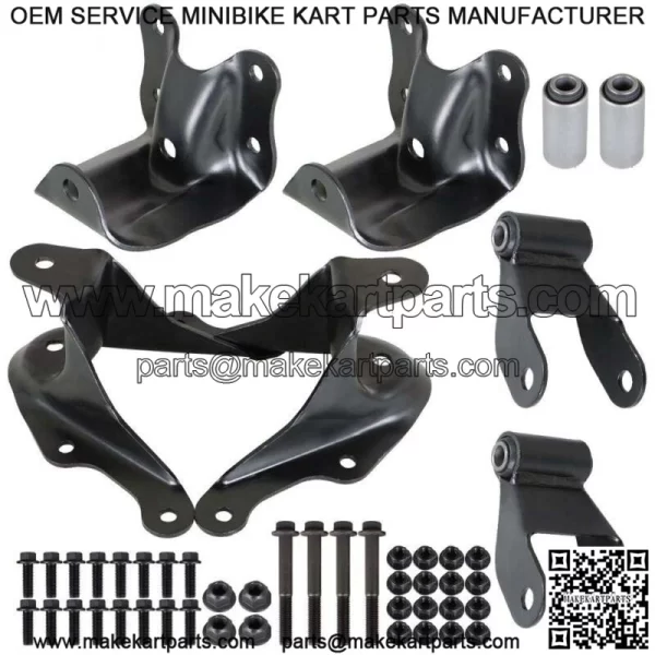 For 1986-1997 Ford Ranger Leaf Spring Shackle & Bracket Kit Set Rear