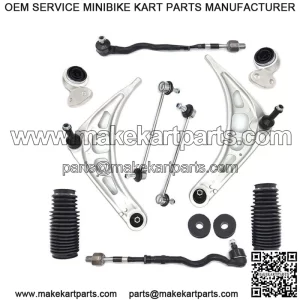 For BMW E46 3 Series Control Arm Ball Joint Bushing Tie Rod Suspension Kit
