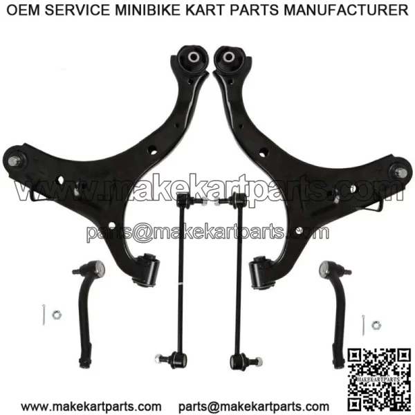 For 2010-2013 Hyundai Kia 3.5L Front Lower Control Arms Tierods Sway Bars Kit - Image 3