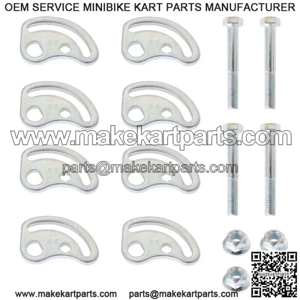 Pair Front Upper Control Arm Alignment Camber Bolt Kit LH Driver or RH Passenger