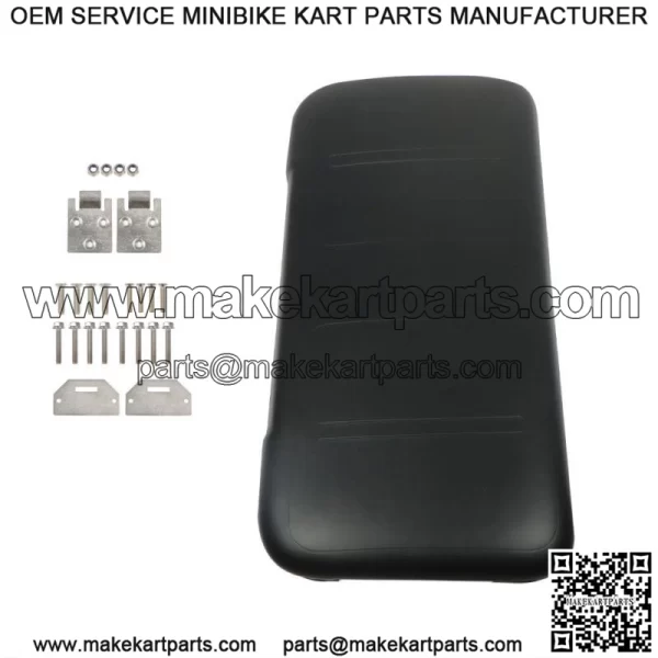 Black Front Seat Bottom For EZGO Medalist TXT 1994-2013 Golf Cart Hardware Incl.