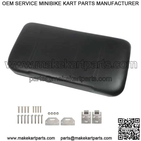 Black Front Seat Bottom For EZGO Medalist TXT 1994-2013 Golf Cart Hardware Incl. - Image 3