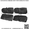 Black 4PCS Golf Carts Front And Rear Seat Covers For EZGO Medalist TXT 1994-2013