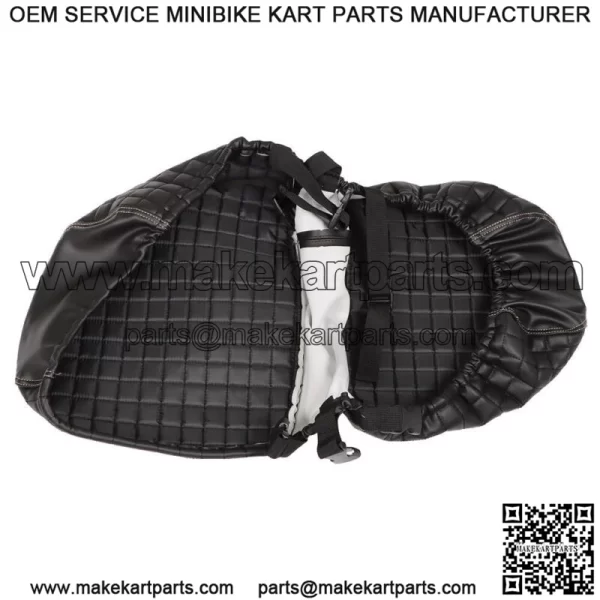 Black 4PCS Golf Carts Front And Rear Seat Covers For EZGO Medalist TXT 1994-2013 - Image 4