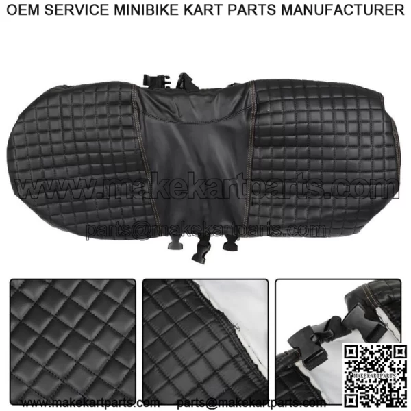 Black 4PCS Golf Carts Front And Rear Seat Covers For EZGO Medalist TXT 1994-2013 - Image 5