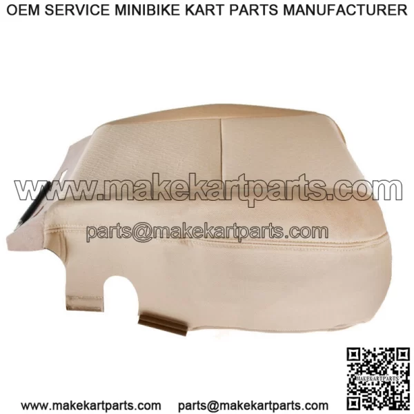 Driver Bottom Beige Cloth Seat Cover For 07-14 Chevy Silverado 1500 2500 3500HD - Image 3