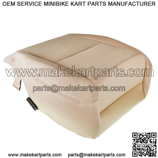 Driver Bottom Beige Cloth Seat Cover For 07-14 Chevy Silverado 1500 2500 3500HD - Image 4