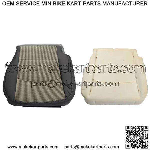 Left Driver Bottom Gray Cloth Seat Cover+Foam Cushion For Dodge Ram 1500 09-12 - Image 3