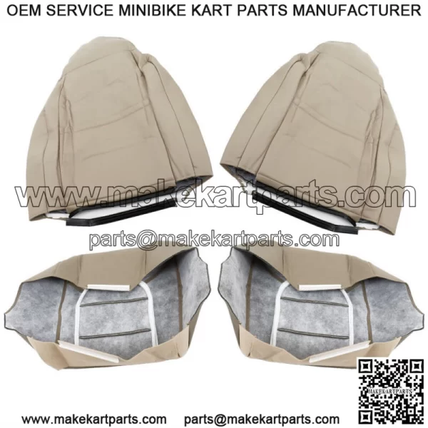 Seat Cover Front Driver&Passenger Side For 1999 2000 Ford F250 350 Lariat Tan - Image 5