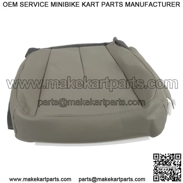 For 2007-2015 Ford Expedition XLT, EL XLT Driver Bottom Leatherette Seat Gray - Image 4