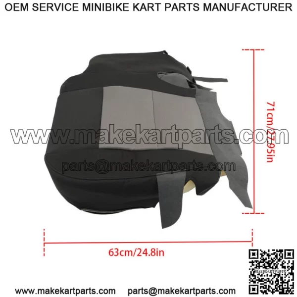 For Ford Ranger 2003-2010 2011 Front Driver Side Seat Cover Black Gray Cloth - Image 3