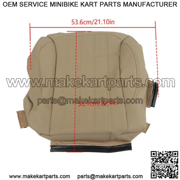 For 2013-2015 2016 Mercedes Benz GL350 GL450 Front Driver Seat Cover Tan Leather - Image 3