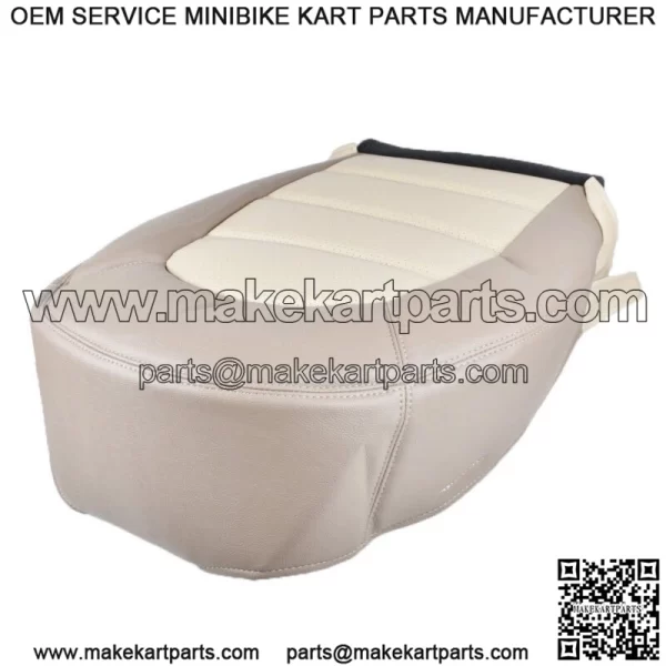 Driver Bottom Leatherette Seat Cover 2 Tone Beige For Ford Explorer 02 03 04 05 - Image 2