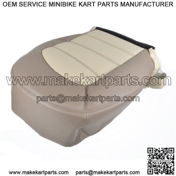 Driver Bottom Leatherette Seat Cover 2 Tone Beige For Ford Explorer 02 03 04 05 - Image 4