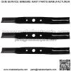 3PK Oregon 91-585 Mower Blades for Woods 1008199 72" RD7200 PRD7200 RD72