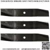 3PK OEM Ariens Gravely 1540 1844 1944 2044 Zoom 40 44 48 52" Deck Mower Blades
