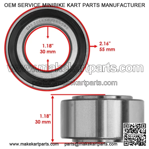 DAC30550030/25-2RS DAC30550030-25 2RS Double Row Ball Bearings 30x55x30 - Image 2