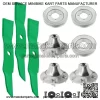 48" Deck Spindle Blade Kit For John Deere Z510 Z710 Z7810 Z820 Z910 Z915 Z920