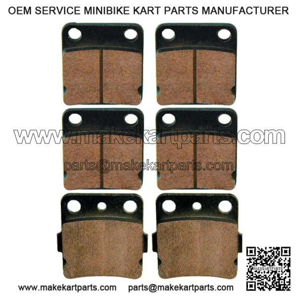 Front Rear Brake Pads For Yamaha Wolverine 350 YFM350FX 1995-2005 (For: Yamaha)