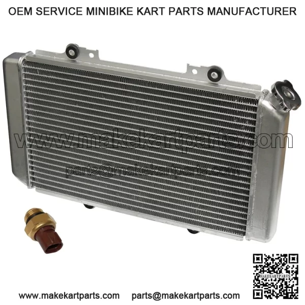 Radiator for Yamaha Grizzly 660 YFM660F 2002 2003 2004 With Heat Sensor