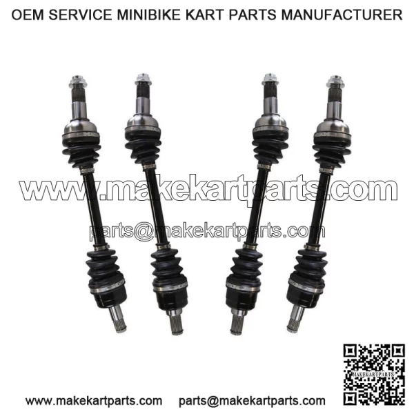 Front and Rear CV Axle Shafts Set of 4 for Yamaha YFM700 Grizzly FI 4x4 Auto (For: Yamaha)