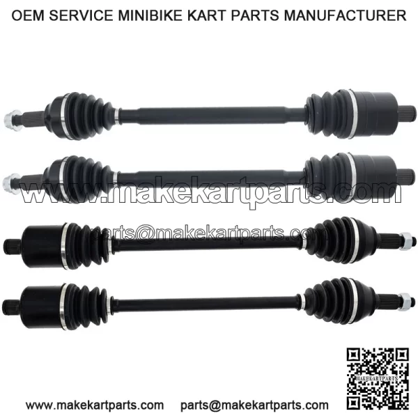 Front Rear CV Axle Drive Shaft Set for Polaris Ranger XD 1500 Crew 1337043