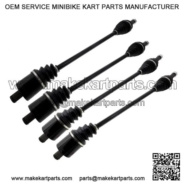 Front Rear CV Axle Kit for Polaris RZR XP Turbo S Velocity 1334315 2207752 - Image 2